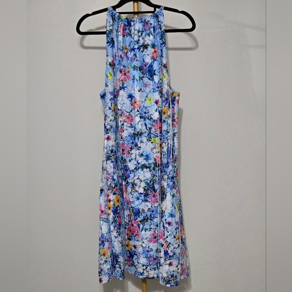 Tahari XL Debrah Double Loop Blue Lace Slip Dress - Picture 7 of 8